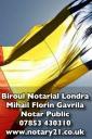 Notar Londra Mihail Florin Gavrila logo